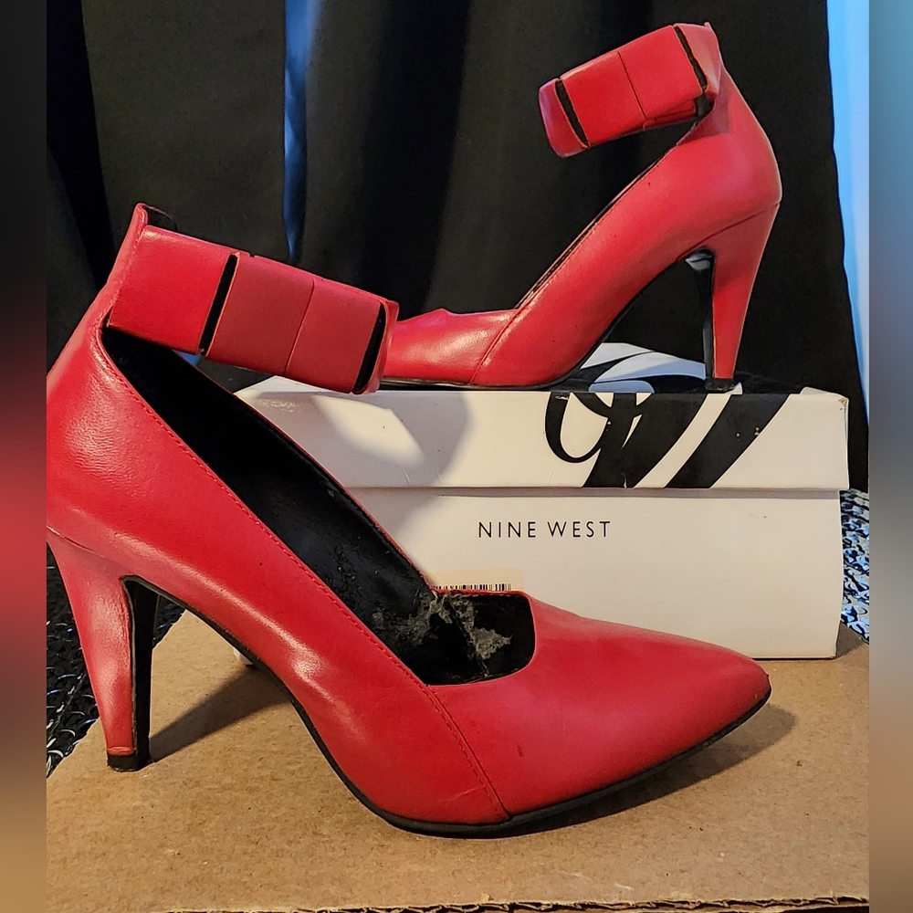 Nine West Red Prepschool Heels